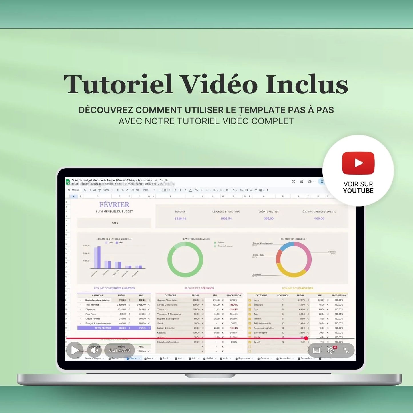 Suivi du Budget Mensuel & Annuel